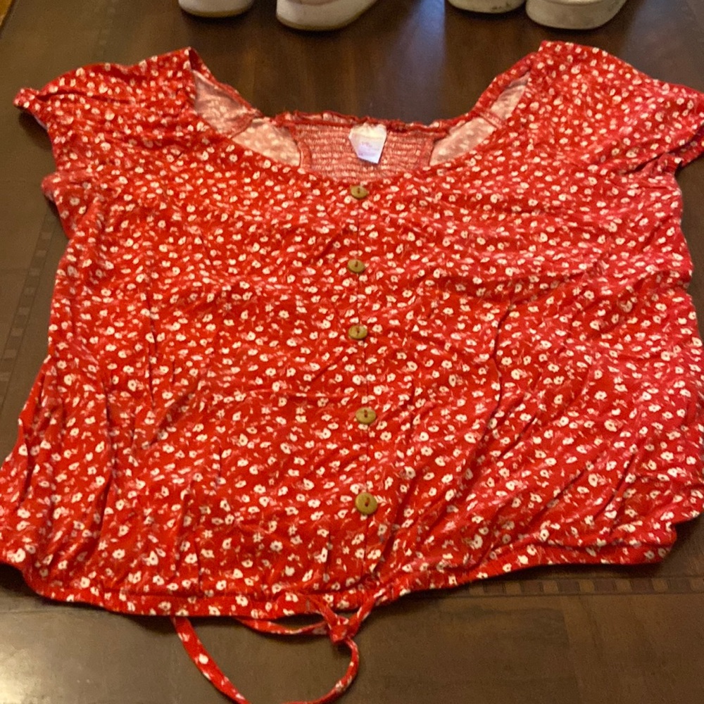✅red flower top